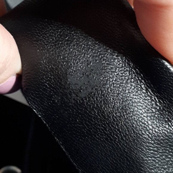 NWT Maje black leather patch embroidered “Dream Tomorrow” moto biker jacket, S - Picture 15 of 15